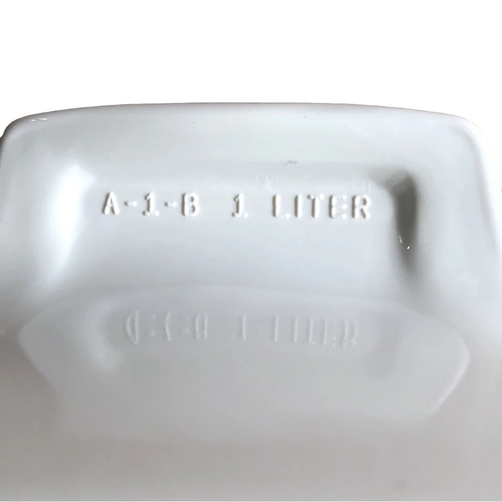 Vintage Corning Ware White Purple Shadow Iris Casserole